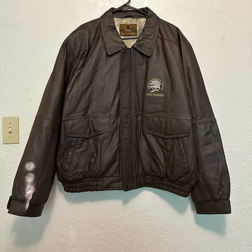 North America Hunting Club Leather Jacket